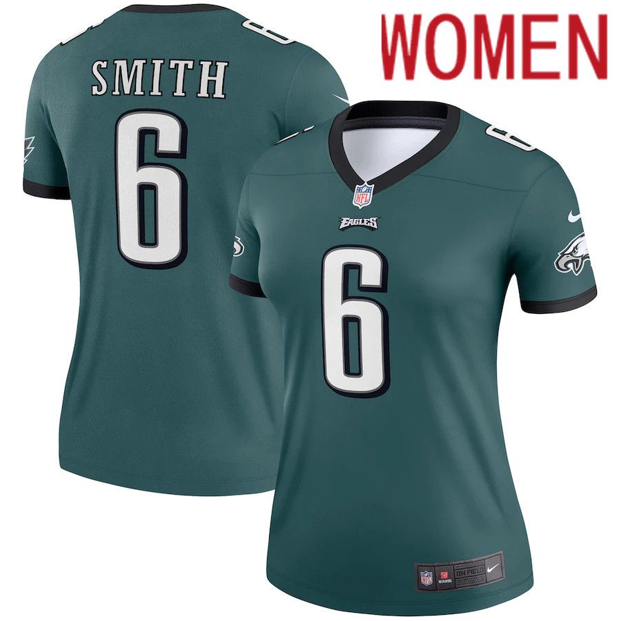 Women Philadelphia Eagles #6 DeVonta Smith Nike Midnight Green Legend NFL Jersey->women nfl jersey->Women Jersey